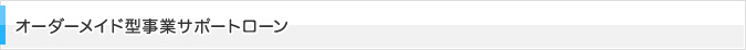 オーダーメイド型事業サポートローン
