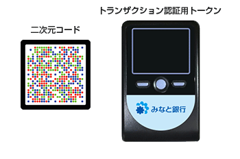 二次元コードと認証用トークン 二次元コードと認証用トークン