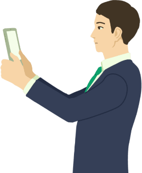 顔撮影のイメージ
