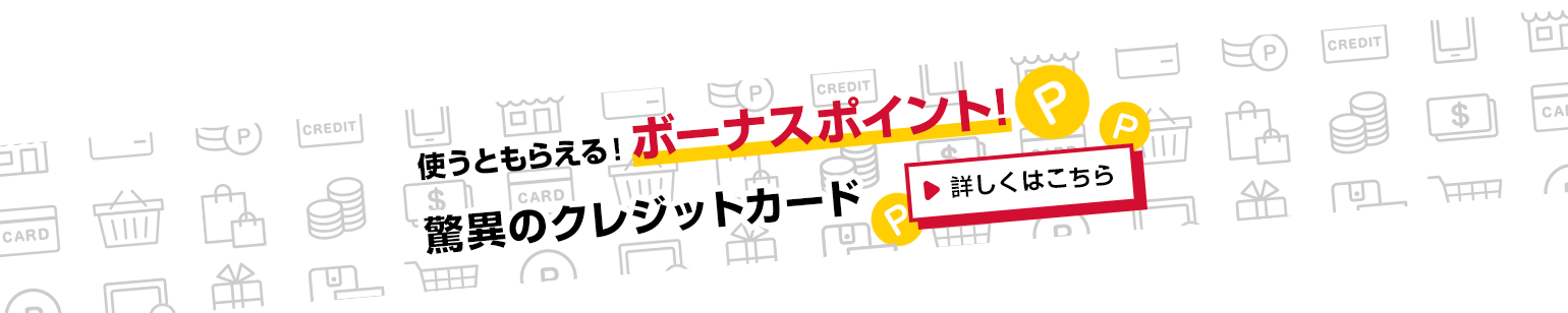 使うともらえる！ボーナスポイント！驚異のクレジットカード　詳しくはこちら