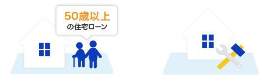 50歳以上の住宅ローン リフォーム付き住宅ローン