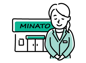 みなと銀行の窓口