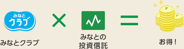 みなとクラブ ✕ みなとの投資信託 = お得!
