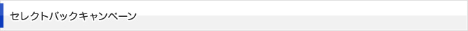 セレクトパックキャンペーン