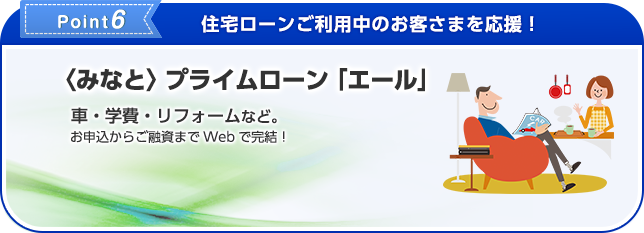 Point6 住宅ローンご利用中のお客さまを応援！