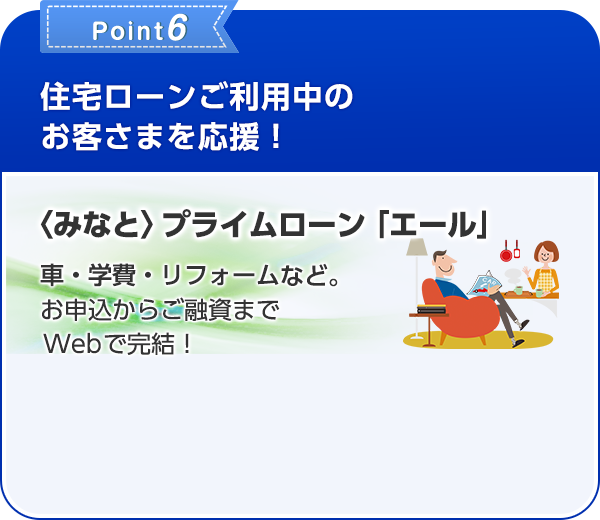 Point6 住宅ローンご利用中のお客さまを応援！